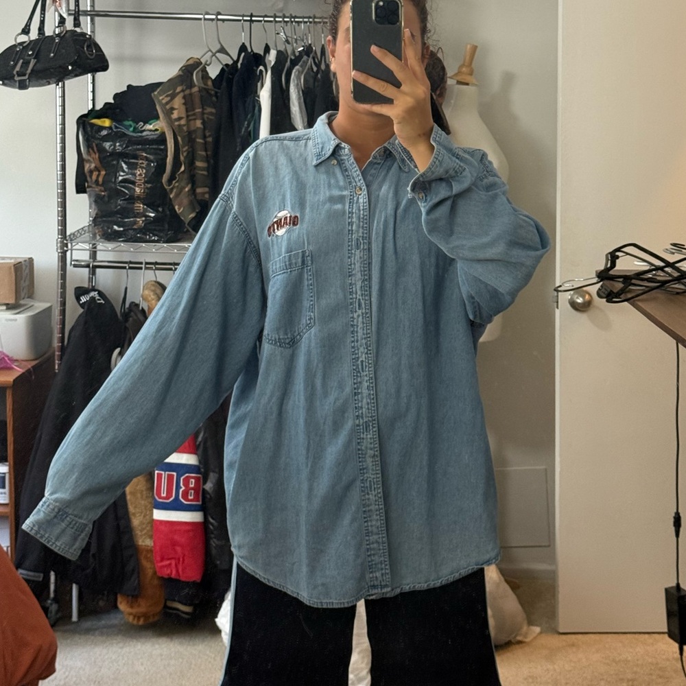 GIANTS Denim Blue Men's Shirt